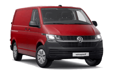 Van Hire Worcester - Red VW Transporter Automatic - Van hire Worcester